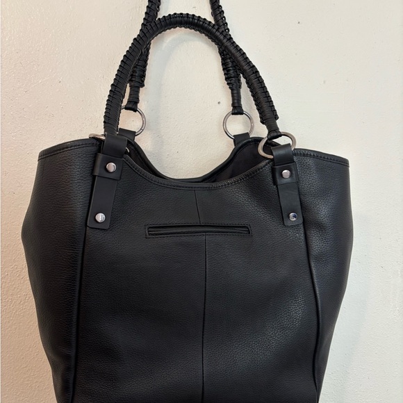 Vince Camuto Baile To Large Black Leather Purse - Picture 2 of 7